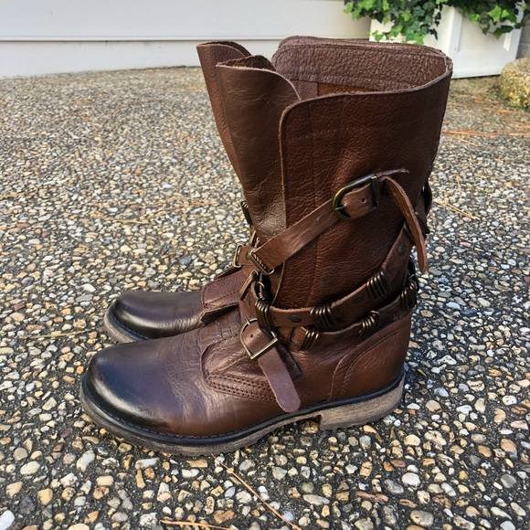 Steve Madden Bekket Harness biker motorcycle boots - Picture 5 of 7